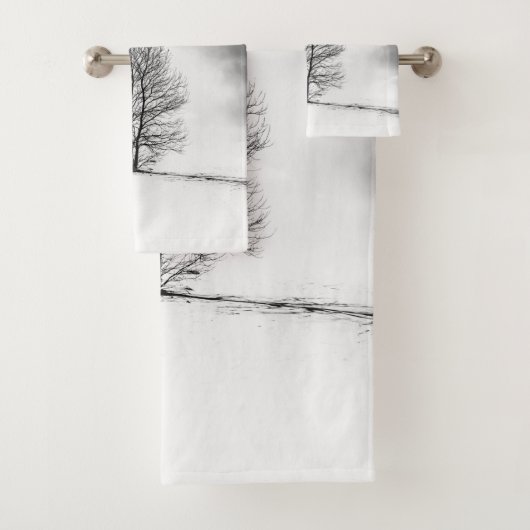 冬の木のシルエット#2 バスタオルセット (インサイチュ)