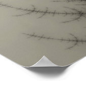 冬の木のフラクタル ポスター (角)