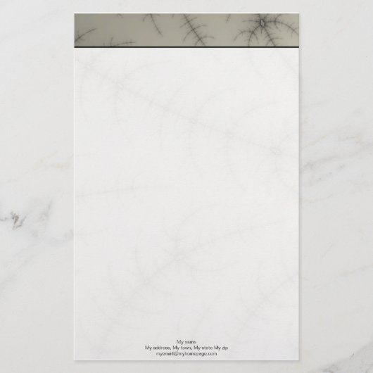 冬の木のフラクタル 便箋 (正面)