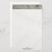 冬の木のフラクタル 便箋 (正面/裏面)