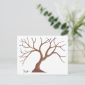 冬の木のポストカード ポストカード (スタンド正面)