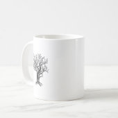 冬の木のマグ コーヒーマグカップ (正面左)