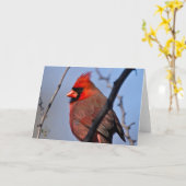 冬の木のリー男性の基本的なHillerの写真撮影 カード (黄色い花)