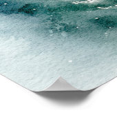 冬の木の休日の赤ちゃんシャワー歓迎サイン ポスター (角)