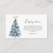 冬の木の弓 – 表示シャワー エンクロージャーカード (正面)