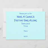 冬の木の招待 招待状 (裏面)