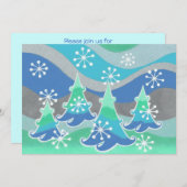 冬の木の招待 招待状 (正面/裏面)