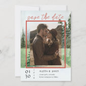 冬の木の日を保存する セーブザデート (裏面)