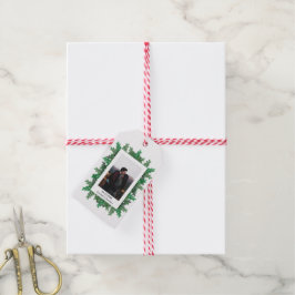 冬の木の枝の写真結婚の ギフトタグ