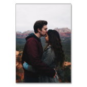 冬の木の枝の写真結婚の テーブルナンバー (裏面)