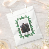 冬の木の枝の写真結婚の フェイバーバッグ (クリップ留めされた状態)