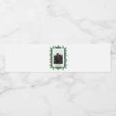 冬の木の枝の写真結婚の ペットボトルラベル (シングルラベル)