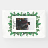 冬の木の枝の写真結婚の 横断幕 (横)