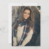 冬の木の枝 ブライダルシャワー サンキューカード (裏面)