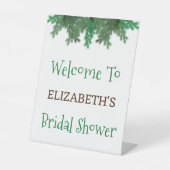 冬の木の枝 ブライダルシャワー 台座サイン (正面)