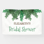 冬の木の枝 ブライダルシャワー 横断幕 (横)