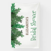 冬の木の枝 ブライダルシャワー 横断幕 (縦)