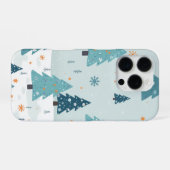 冬の木の模様のケース iPhoneケース (裏面横)