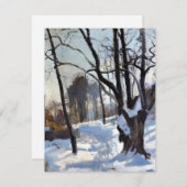 冬の木の油 シーズンカード (正面/裏面)