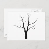 冬の木の白黒セット ポストカード (正面/裏面)