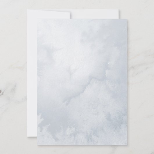 冬の木の素朴な休日結婚式招待状 招待状 (裏面)