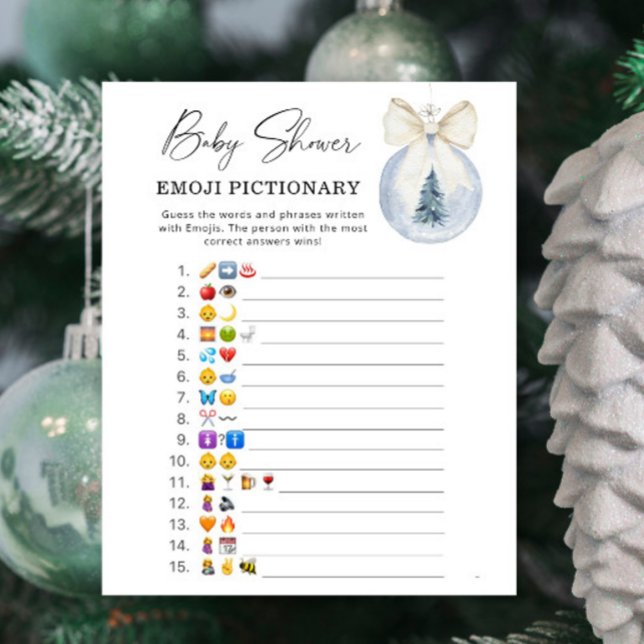 冬の木の装飾ベビー絵文字ゲーム (クリエイターアップロード済み)