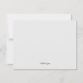 冬の木の雪の結晶 Save the Date 発表 招待状 (裏面)