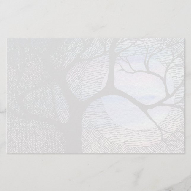 冬の木の青い黒地の十字架 (正面)