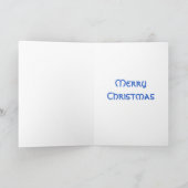 冬の木の「メリークリスマス」カード垂直 シーズンカード (内部)
