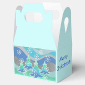 冬の木はメリークリスマスボックスに好意 フェイバーボックス (オープン)