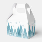 冬の木エレガント々の毎年家族のクリスマスパーティー フェイバーボックス (裏面サイド)