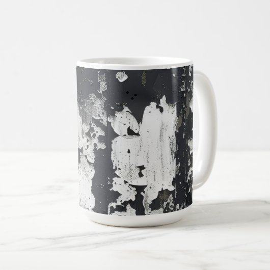 冬の木カモフラージュ コーヒーマグカップ (正面右)