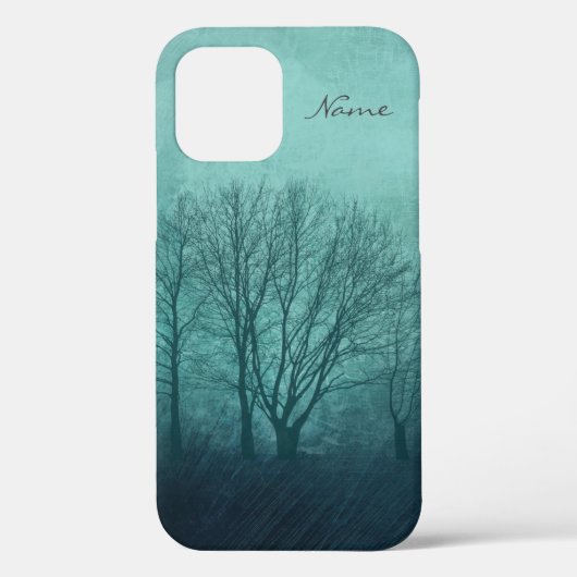 冬の木グリーンゴシック Case-Mate iPhoneケース (裏面)
