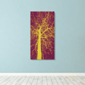 冬の木シルエット キャンバスプリント (インサイチュ (ウッドフロア))