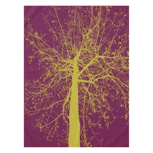 冬の木シルエット テーブルクロス (正面)