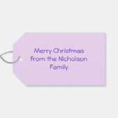 冬の木パープル文字ギフトラベルパープル ギフトタグ (裏面横)