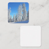 冬の木フラットノートカード ノートカード (正面/裏面)