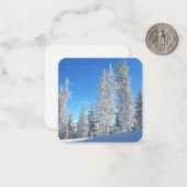 冬の木フラットノートカード ノートカード (正面/裏面インサイチュ)