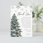 冬の木ベビーシャワーサンキューカード サンキューカード (スタンド正面)