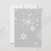 冬の木ベビーシャワーサンキューカード サンキューカード (裏面)