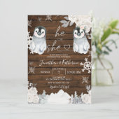 冬の木ペンギン性別が彼または彼女を明らかにする 招待状 (スタンド正面)