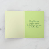 冬の木モダン々が幸せ シーズンカード (内部)