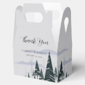 冬の木モダン々の雪結婚林 フェイバーボックス (オープン)