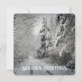冬の木立の中の旅 シーズンカード (正面)