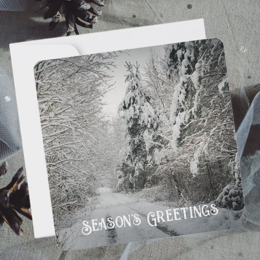 冬の木立の中の旅 シーズンカード