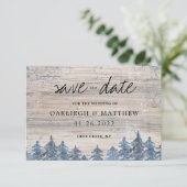 冬の木素朴の水彩の森が日付を救う セーブザデート (スタンド正面)