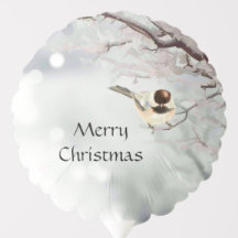 冬の木霜の降りた《鳥》アメリカゴガラバードクリスマス