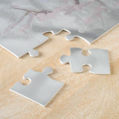 冬の木霜の降りた《鳥》アメリカゴガラ鳥 ジグソーパズル (側面)