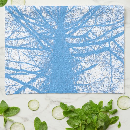 冬の木 キッチンタオル (折り畳み)