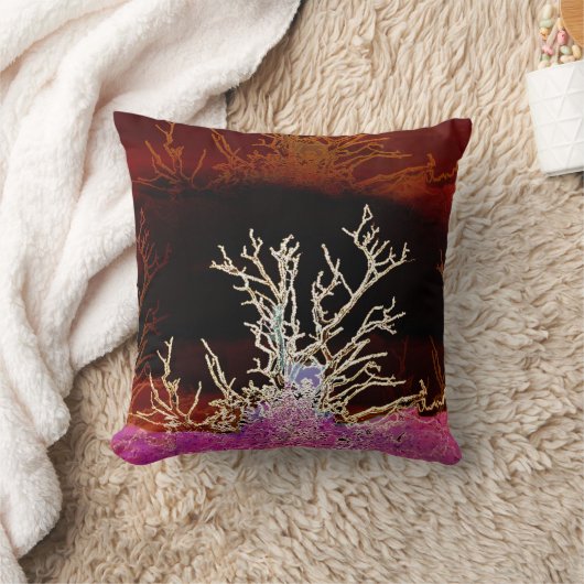 冬の木 クッション (ブランケット)